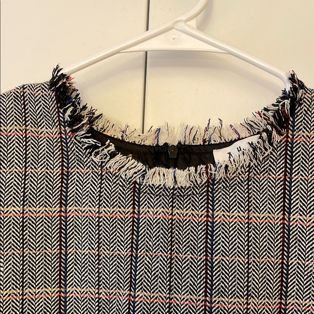 THML herringbone tweed fringe top. Size S. - Picture 9 of 16